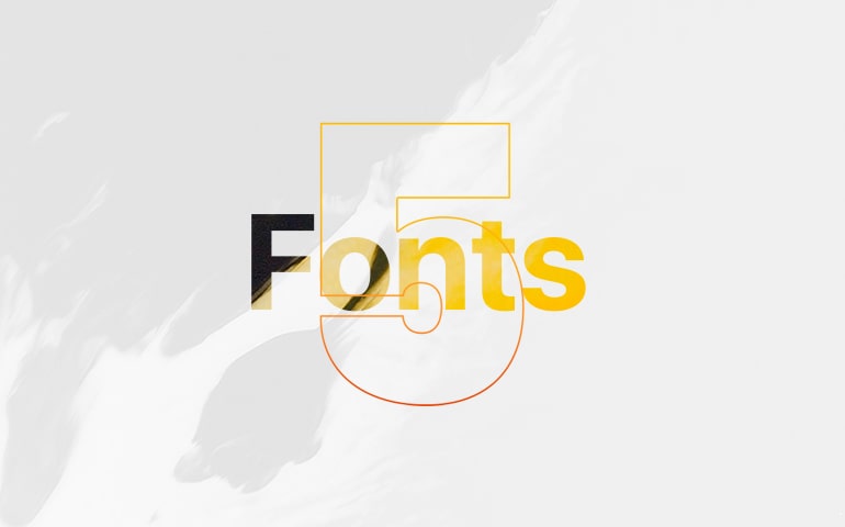 5 High Quality Free Fonts For Graphic Designers
