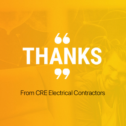 CRE Electrical Contractors - Thank you