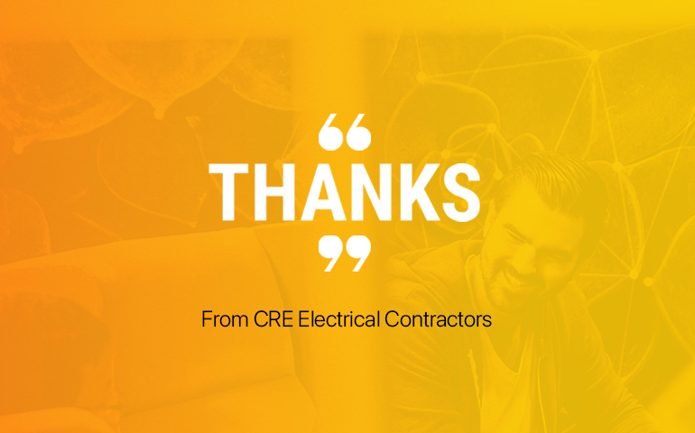 CRE Electrical Contractors - Thank you