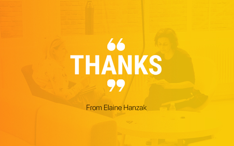 Elaine Hanzak - Thank you