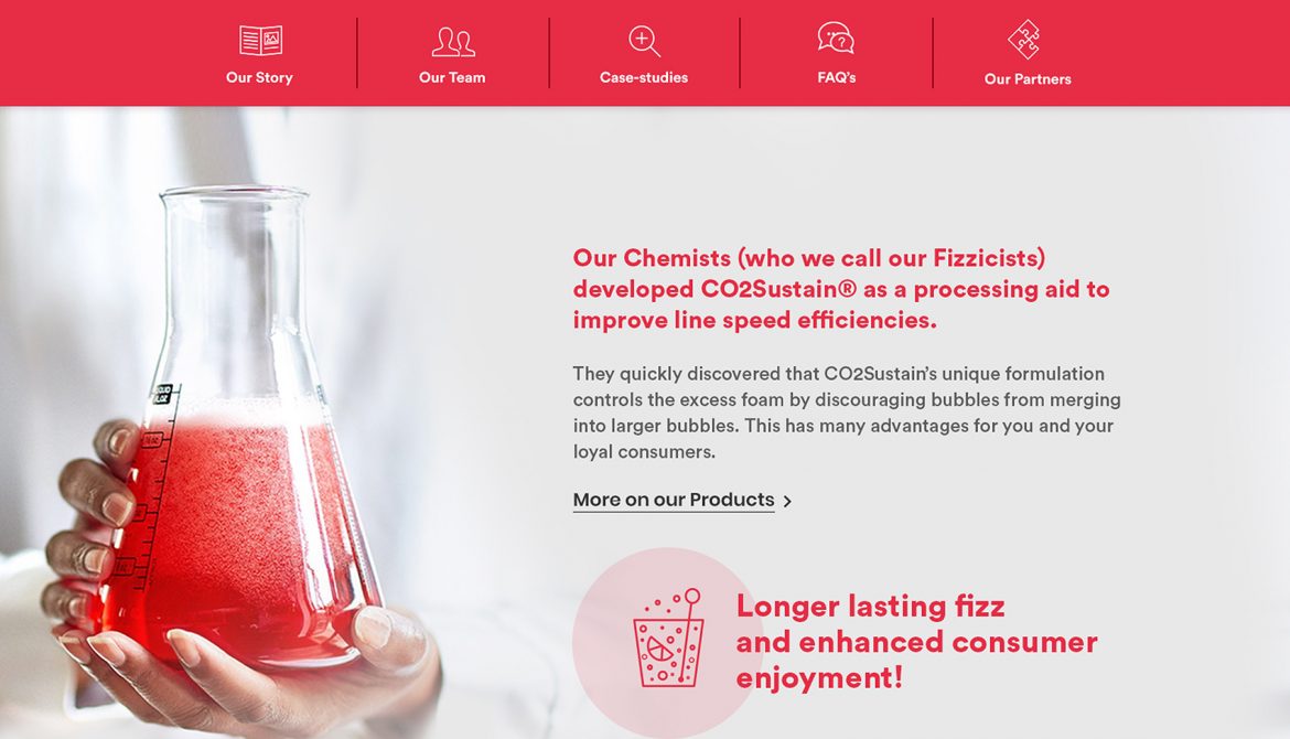 CO2 Sustain - Website Design Mock-up