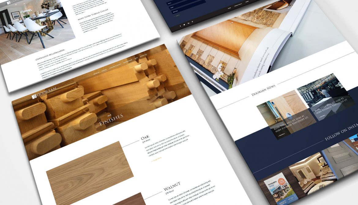 Doorsan - Website mock-up