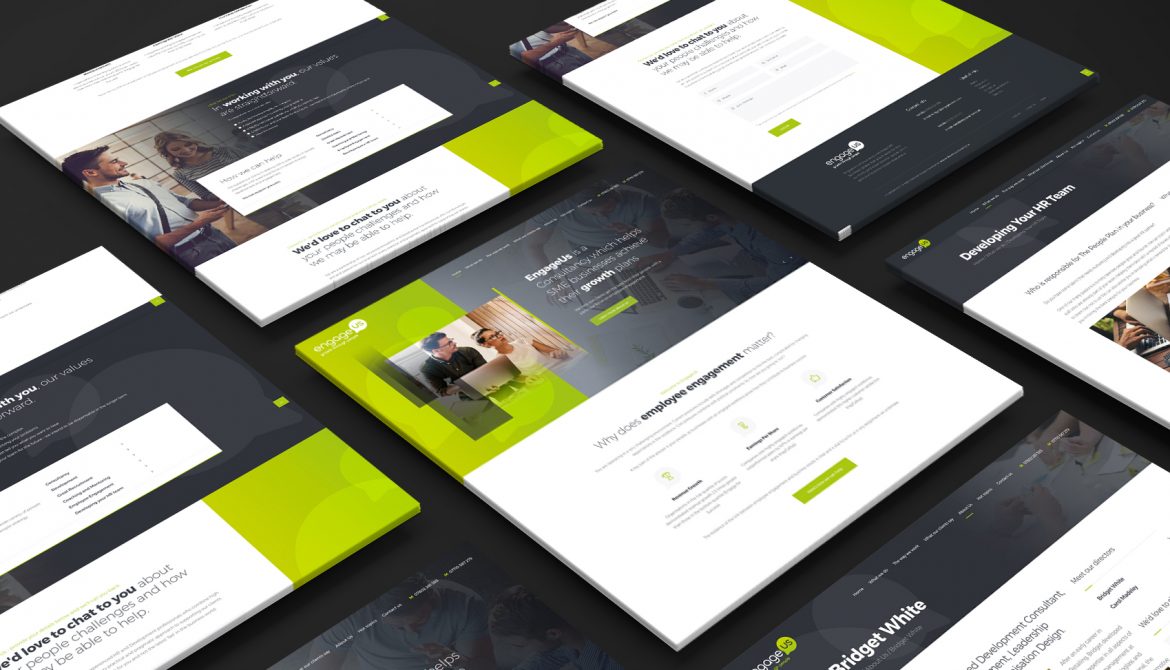 Engage us - Website mock-up