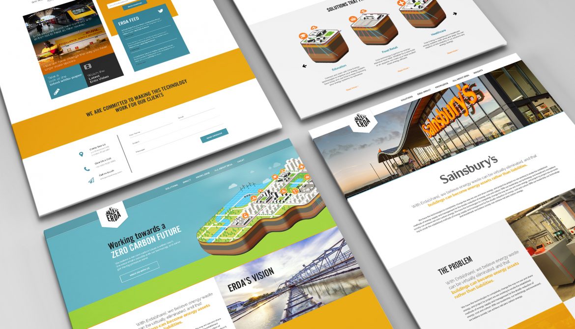Erda Energy - Website mock-up
