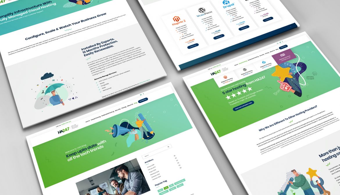 HA247 - Website mock-up