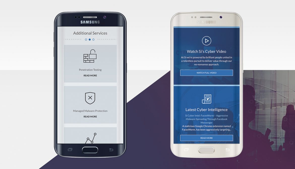 Si Cyber - Website on Mobile