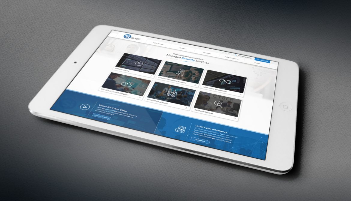 Si Cyber - Website on Tablet