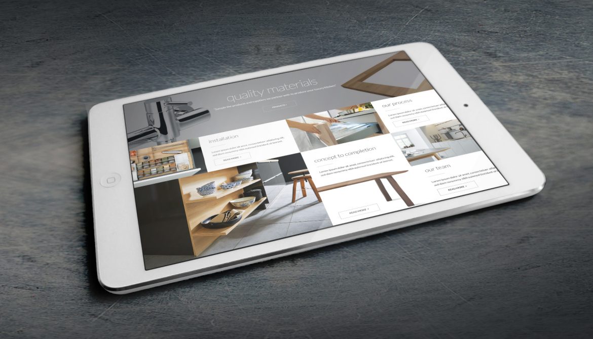 Studio 35 - Website on Tablet