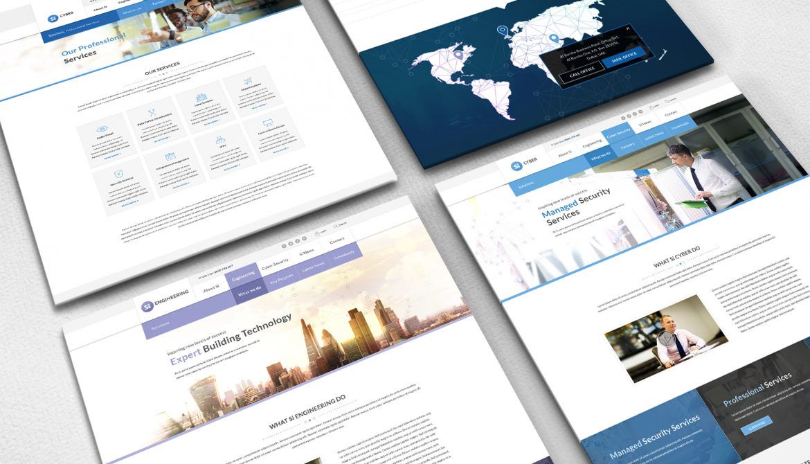 Si Cyber - Website Mock-up