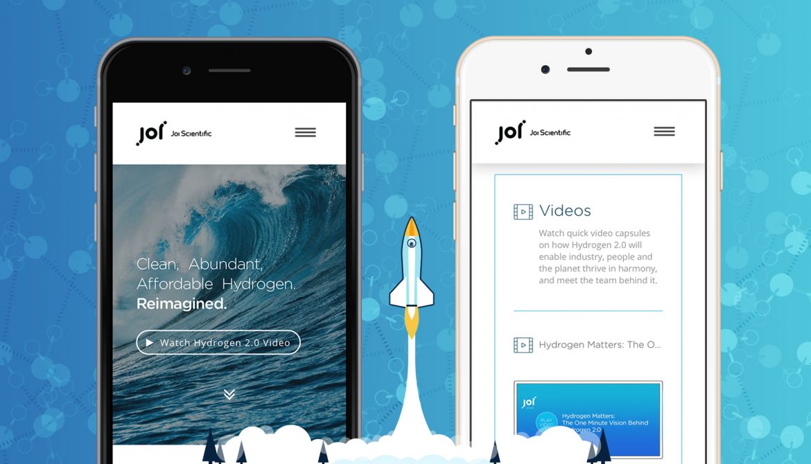 Joi Scientific - Website on Mobile