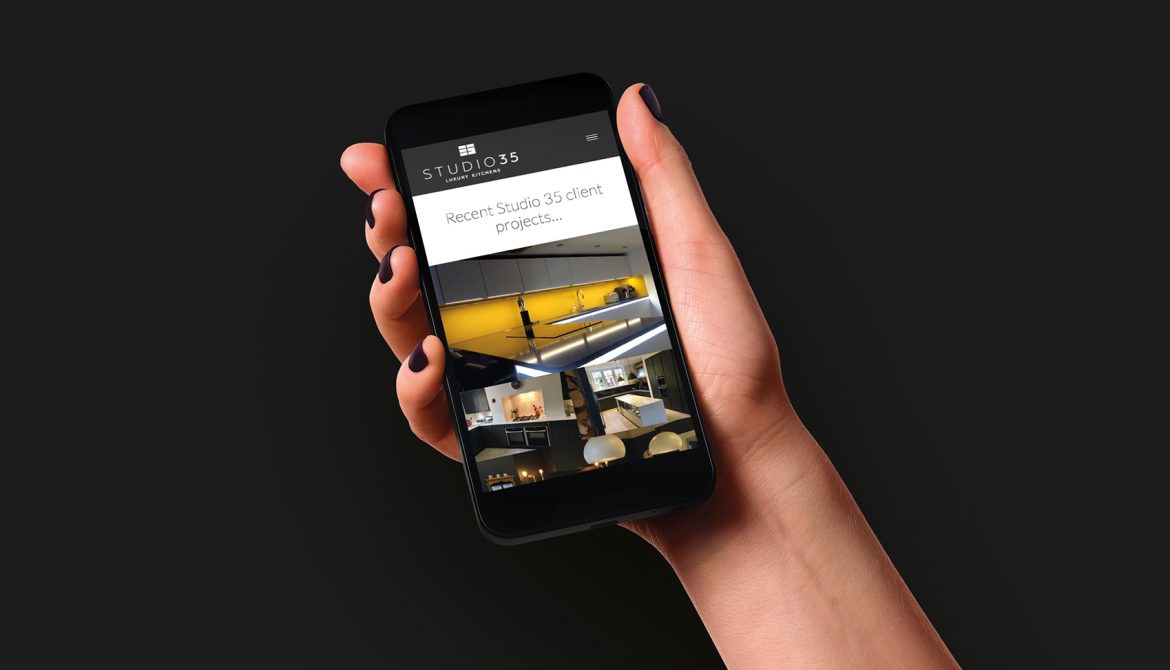 Studio 35 - Website on Mobile