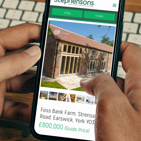 Stephensons - Website on mobile
