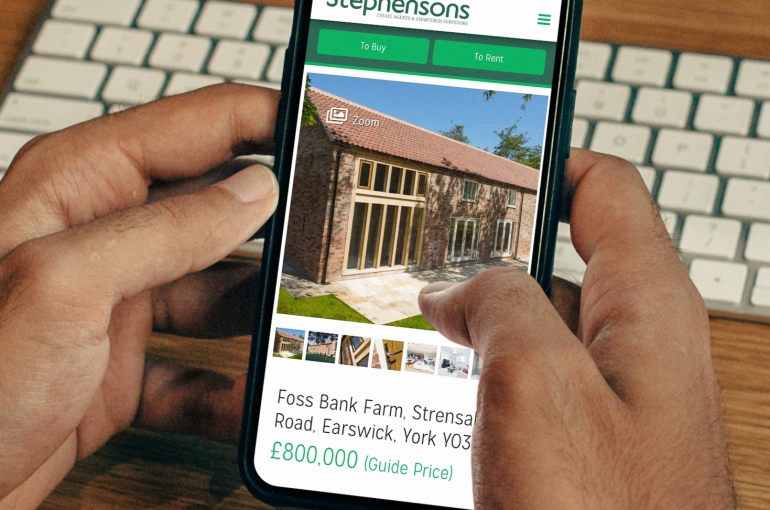 Stephensons - Website on mobile