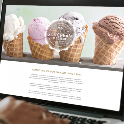 Suncream Ice Cream - New website