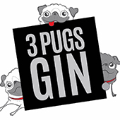 3 Pugs Gin - Logo