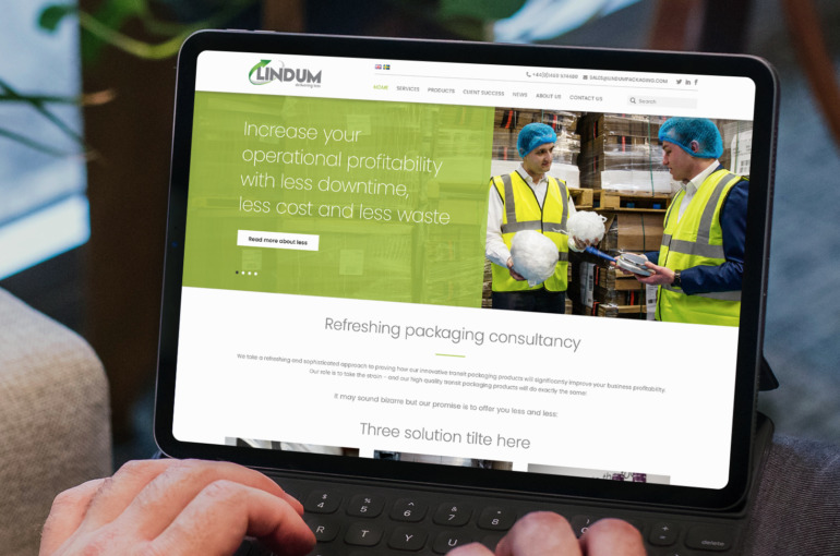 Lindum Packaging new website
