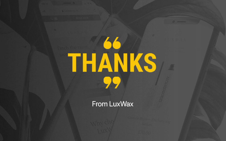 Testimonials luxwax